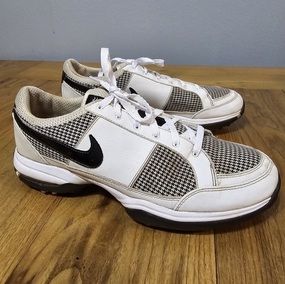Nike Shoes - Nike Air size 8.5 golf shoes black & white houndstooth